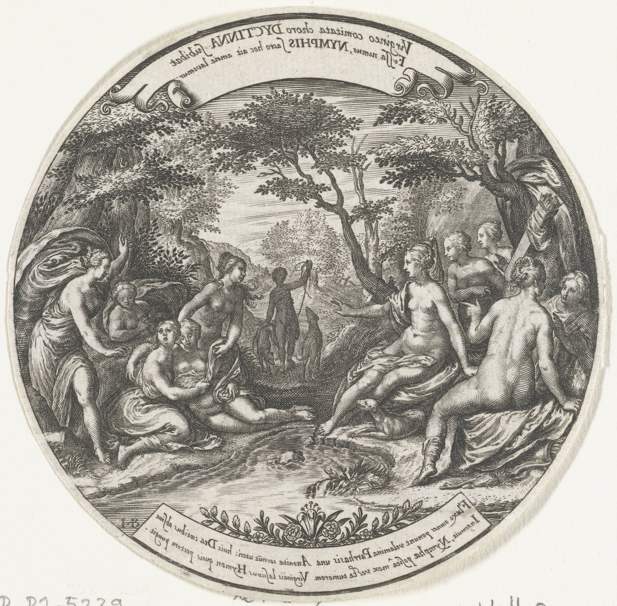 Diana felfedezi Callisto terhességét alkotó: Johann Theodor de Bry