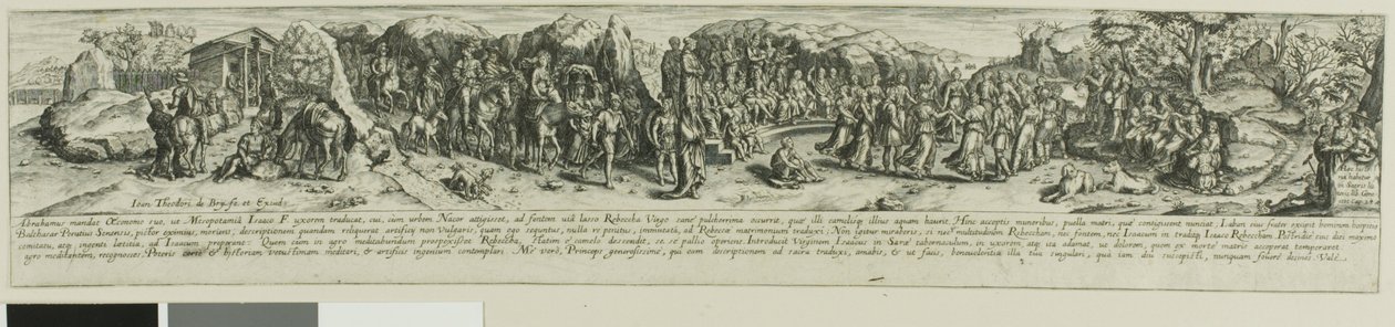 Eleázár és Rebeka alkotó: Johann Theodor de Bry