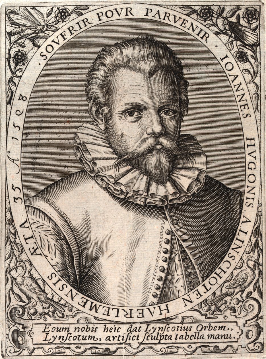 Jan Huygen van Linschoten kelet-indiai útja alkotó: Johann Theodor de Bry