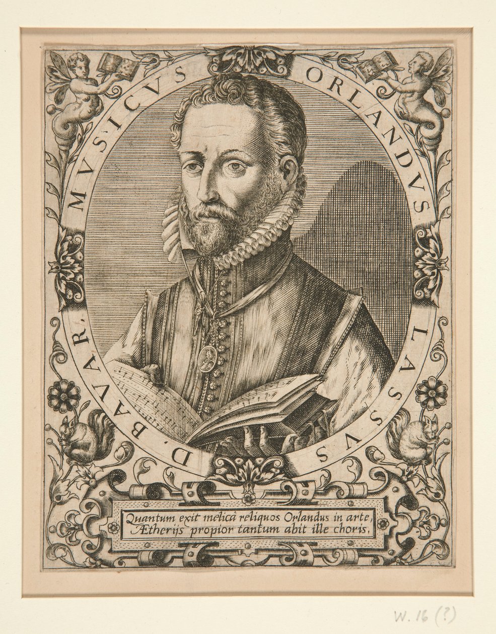 Orlando Lassus portréja, J.J. Boissard, alkotó: Johann Theodor de Bry