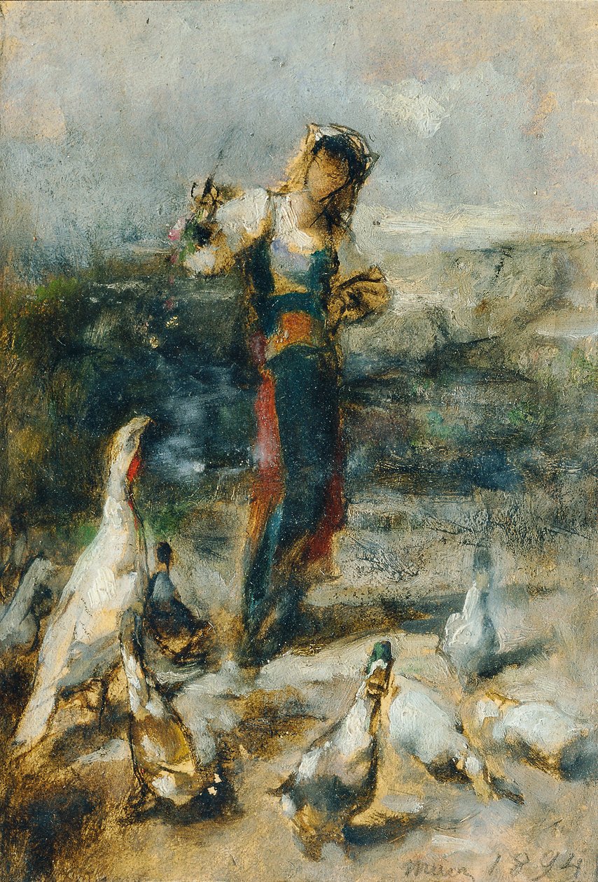 Lány baromfival alkotó: Johann  Till der Jüngere