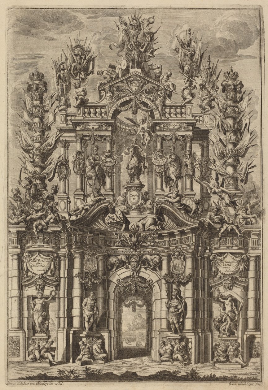 V. Károly diadalíve alkotó: Johann Ulrich Kraus, after Peter Schubert von Ehrenberg