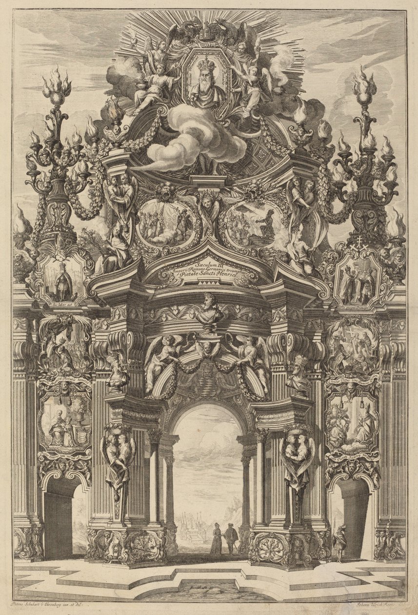 Henrik diadalíve II alkotó: Johann Ulrich Kraus, after Peter Schubert von Ehrenberg