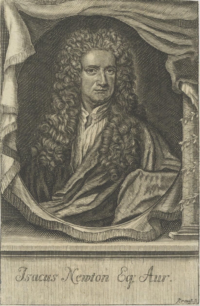 Sir Isaac Newton portréja 1642-1727, alkotó: Johann Ulrich Krauss