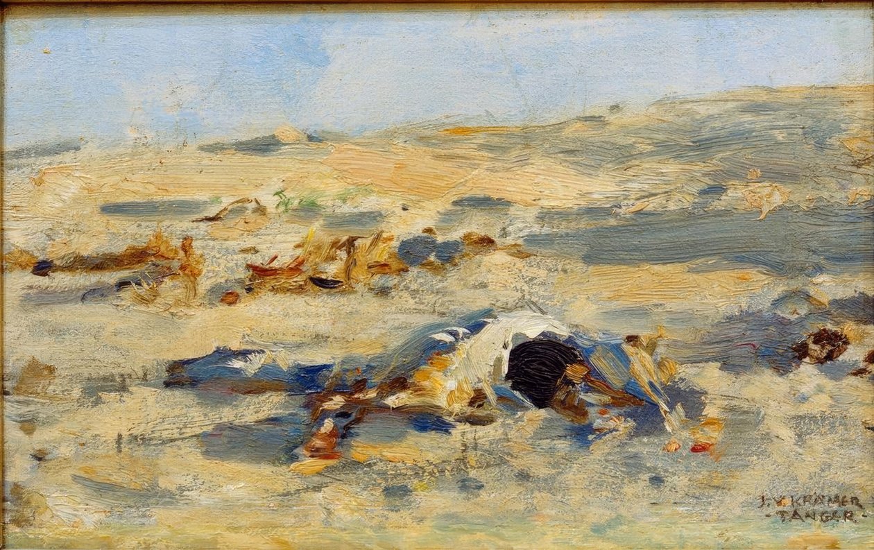 A Tanger melletti sivatag alkotó: Johann Victor Krämer