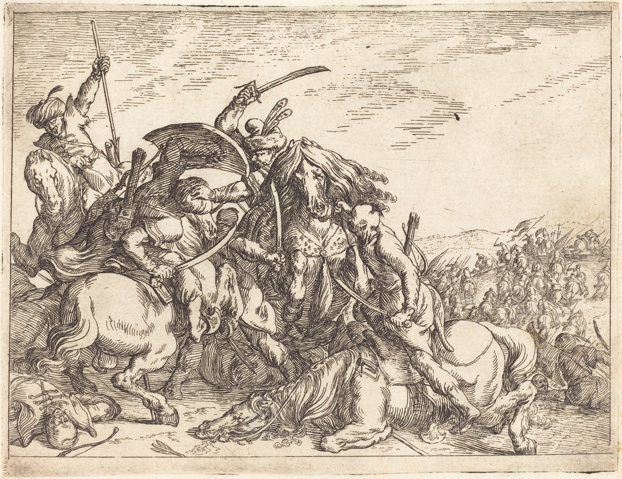 Különféle csaták szeszélyei alkotó: Johann Wilhelm Baur