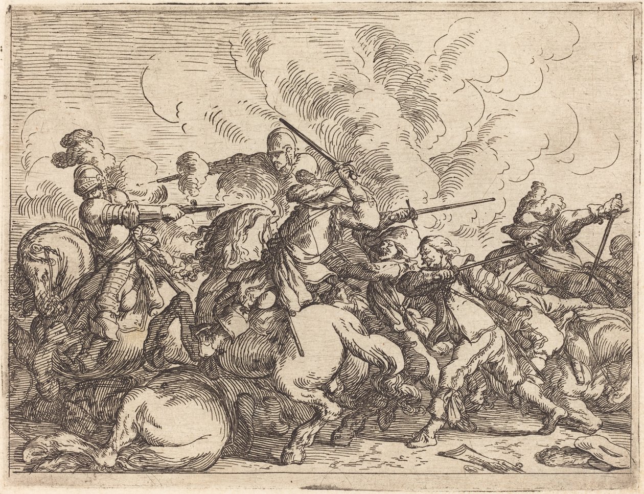 Különféle csaták szeszélyei alkotó: Johann Wilhelm Baur
