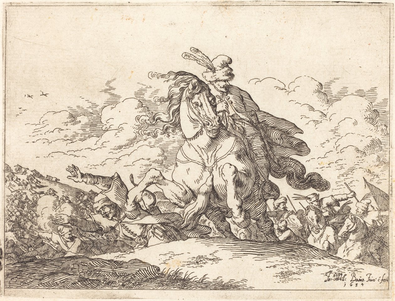 Különféle csaták szeszélyei alkotó: Johann Wilhelm Baur