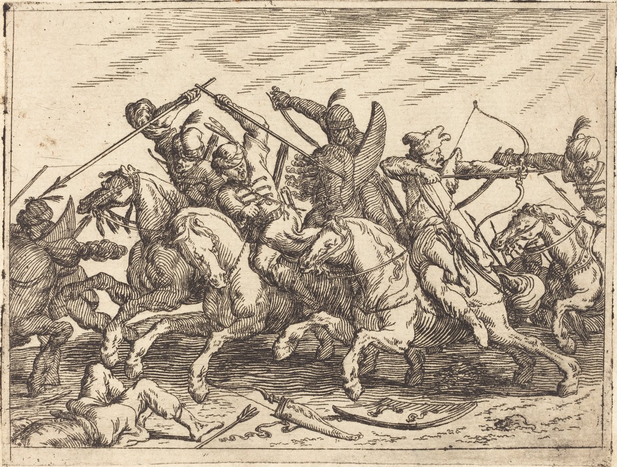 Különféle csaták szeszélyei, 1635. alkotó: Johann Wilhelm Baur