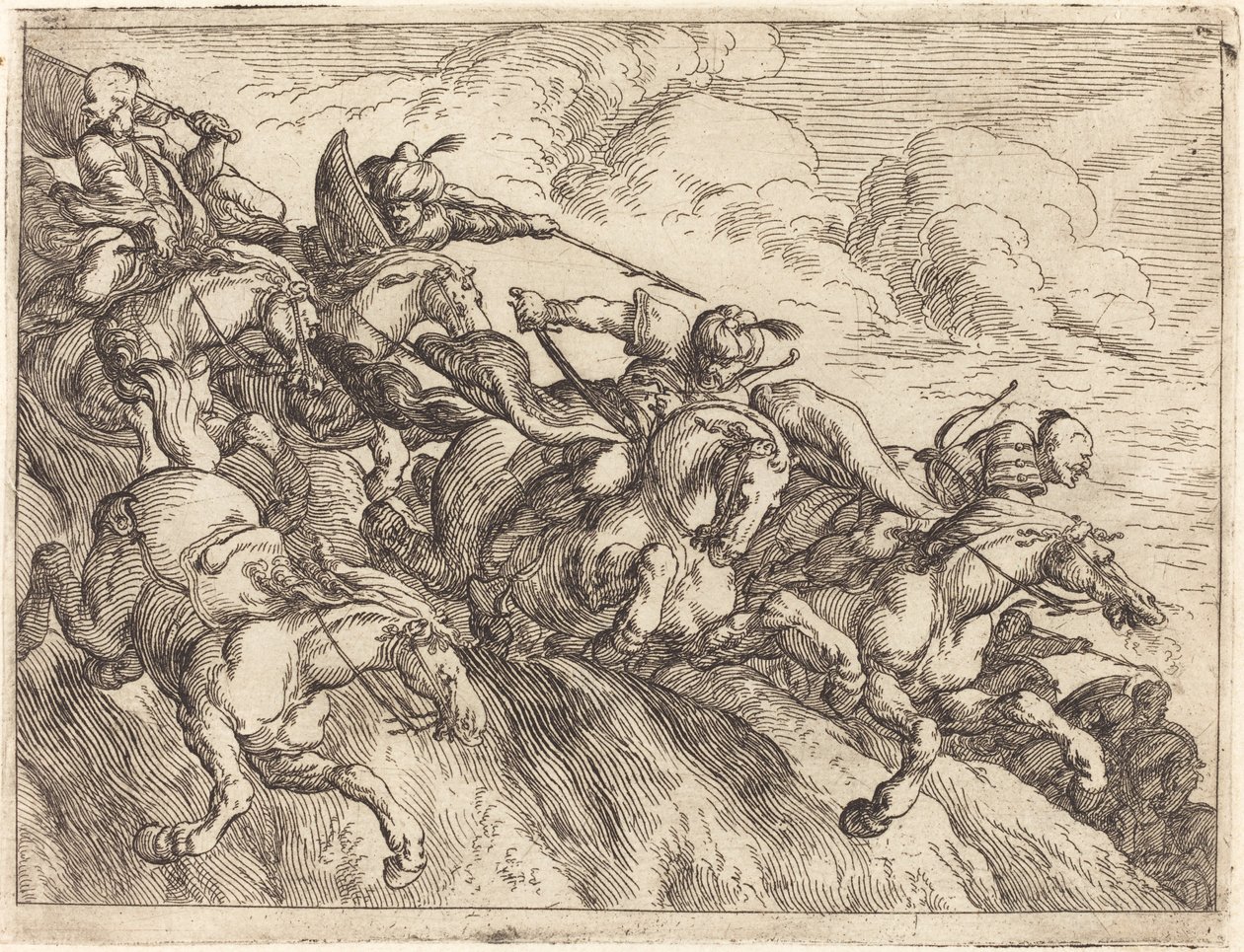 Különféle csaták szeszélyei, 1635. alkotó: Johann Wilhelm Baur
