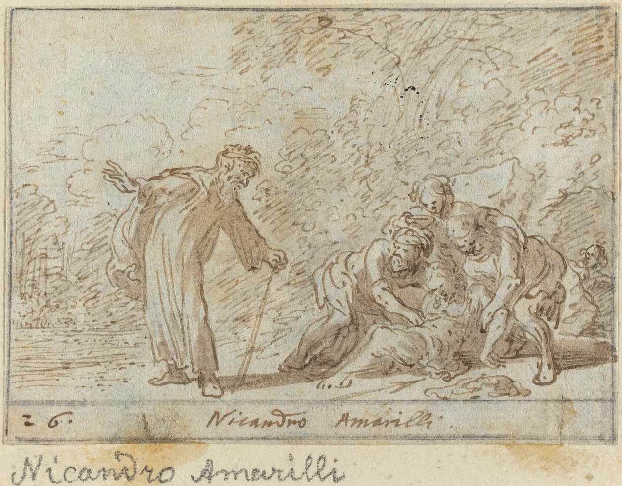 Nicandro és Amarilli alkotó: Johann Wilhelm Baur