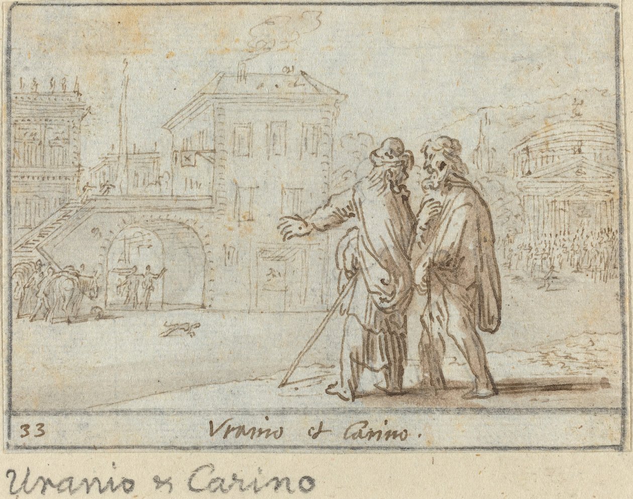 Urán és Carino alkotó: Johann Wilhelm Baur