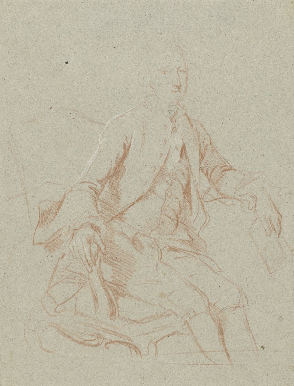 Ülő úriember könyvvel alkotó: Johann Wilhelm Böttner