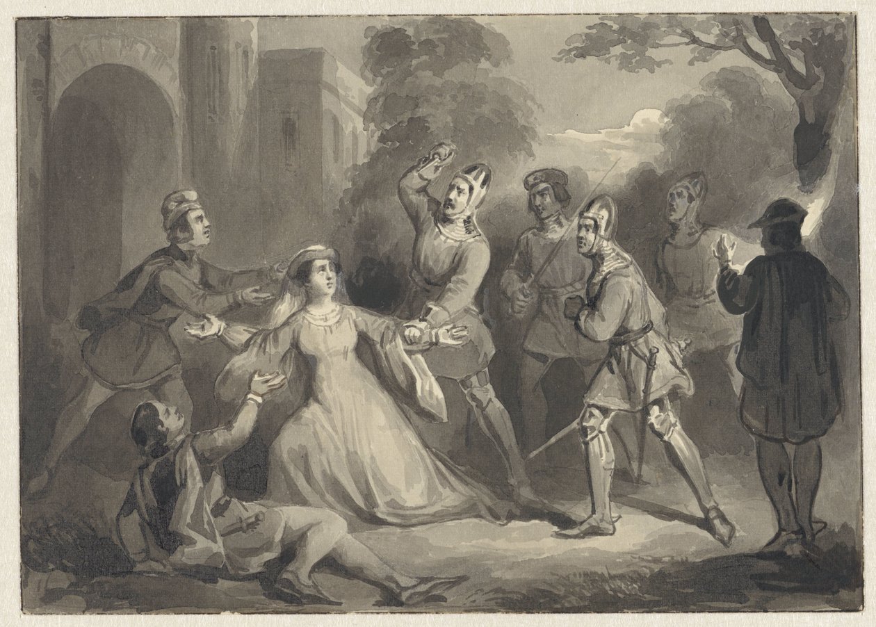 Alida van Poelgeest meggyilkolása, 1392 alkotó: Johann Wilhelm Kaiser (I)