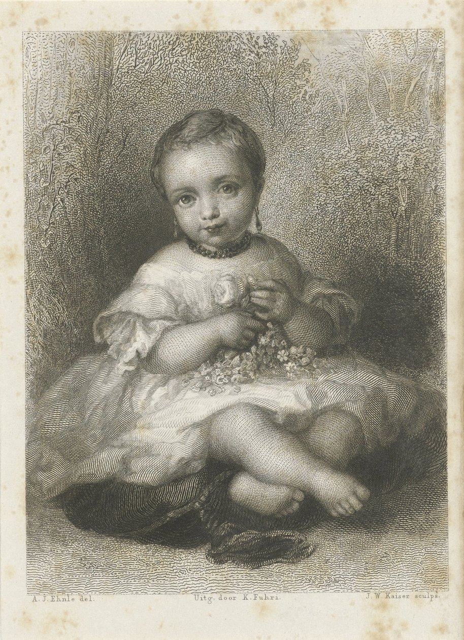 Egy ismeretlen lány portréja alkotó: Johann Wilhelm Kaiser (I)