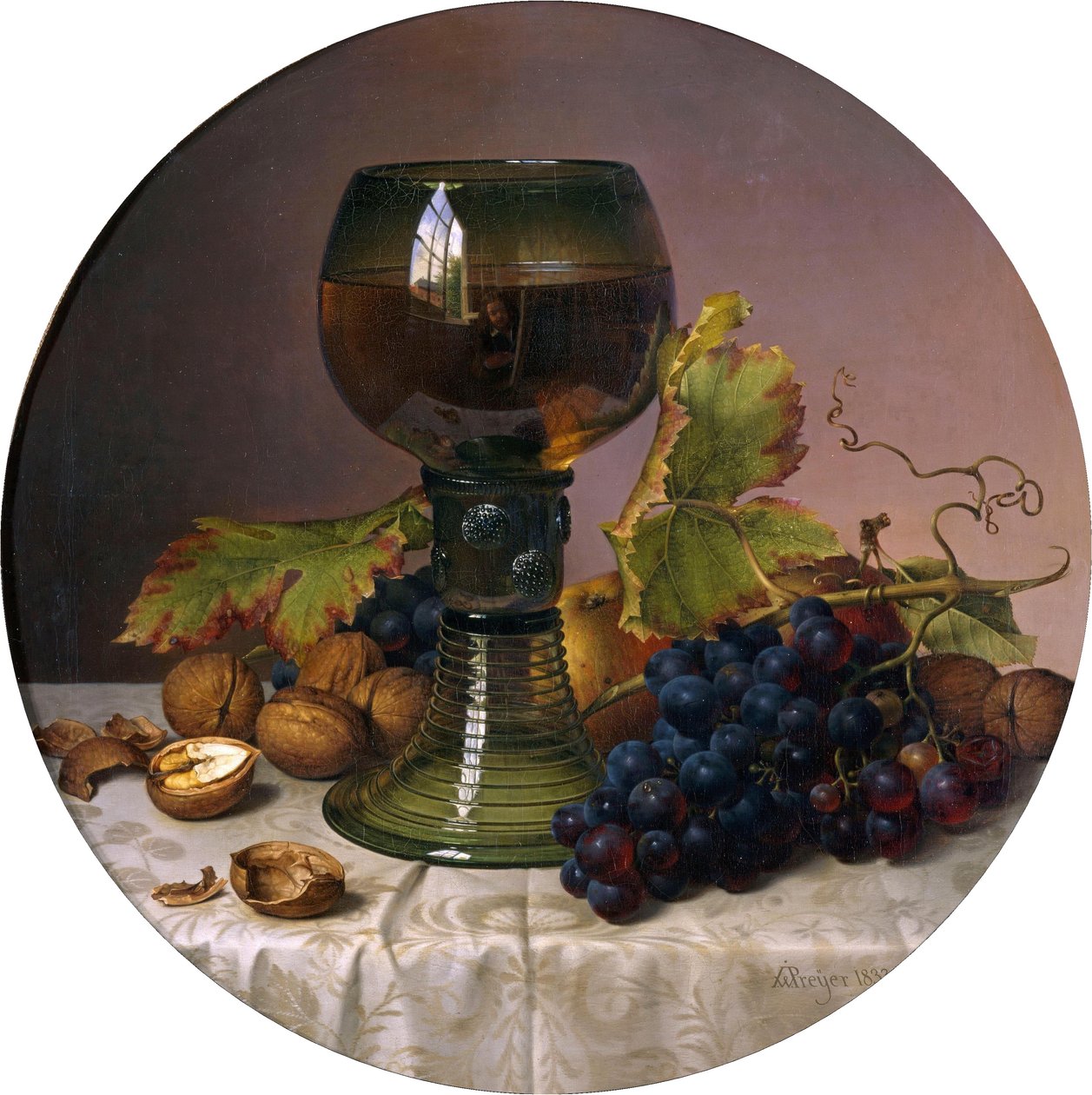 Gyümölcscsendélet alkotó: Johann Wilhelm Preyer