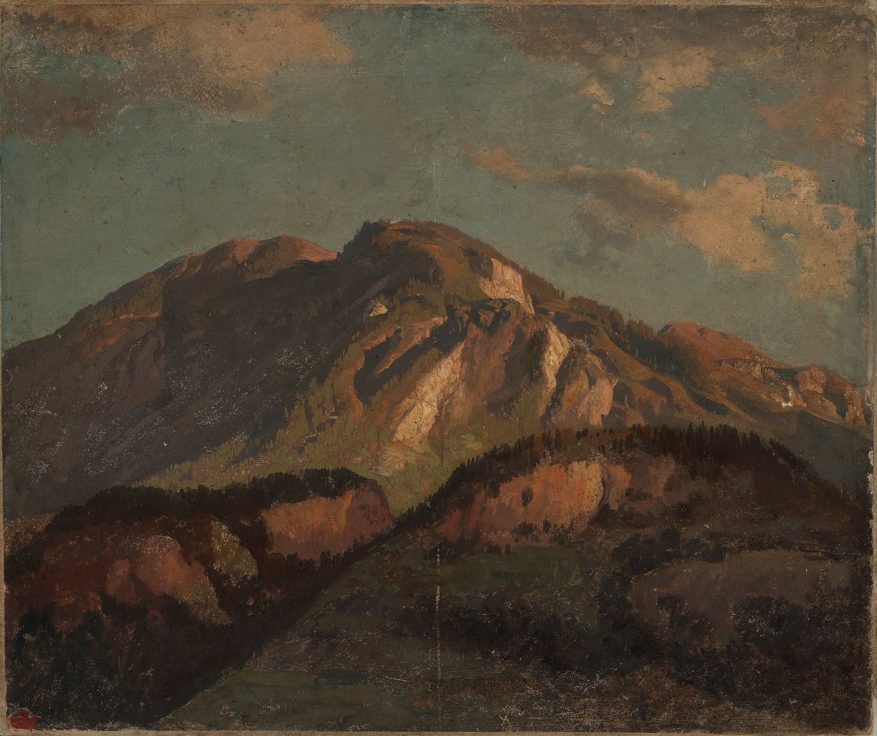 Hegygerinc, valószínűleg Graubündenben alkotó: Johann Wilhelm Schirmer