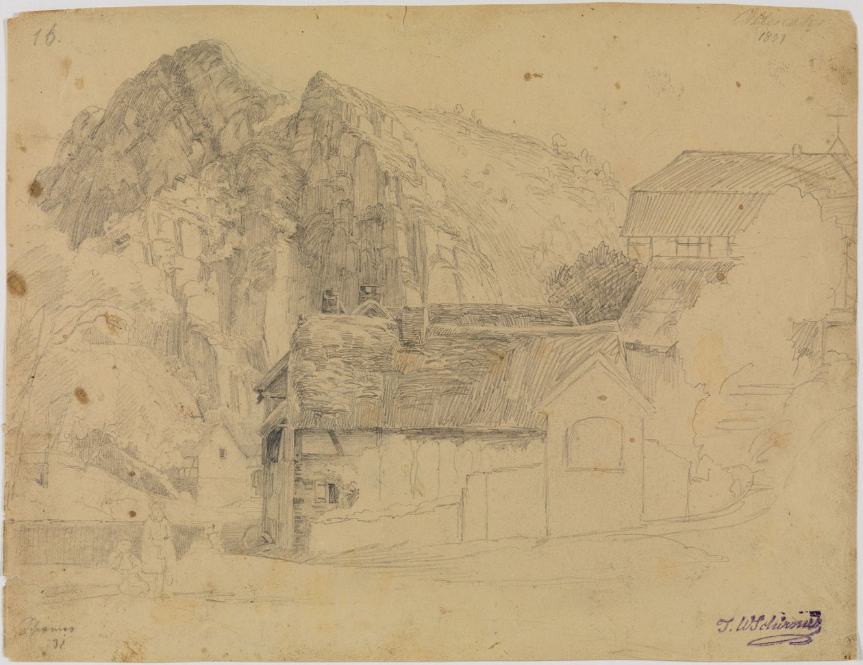 A Heislei Altenahr közelében alkotó: Johann Wilhelm Schirmer