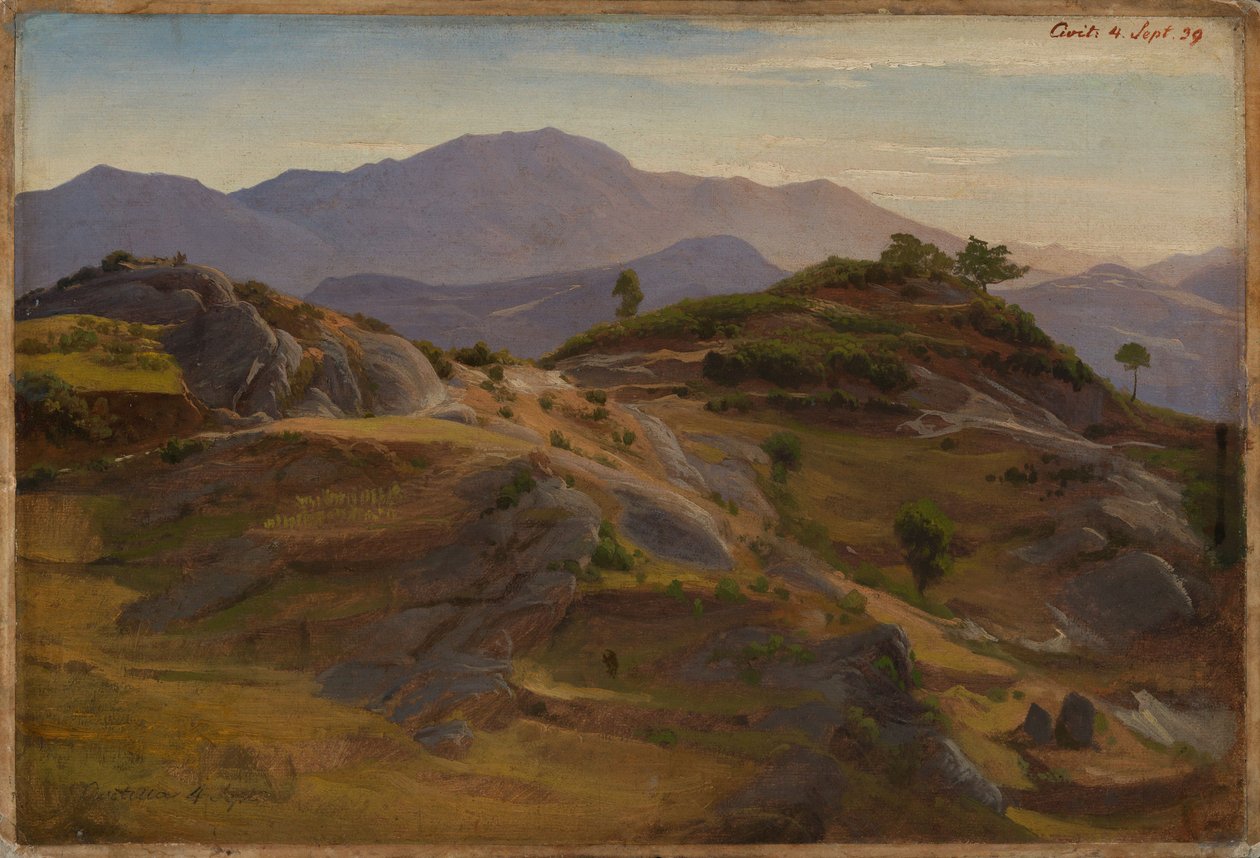 Tájkép Civitella közelében alkotó: Johann Wilhelm Schirmer