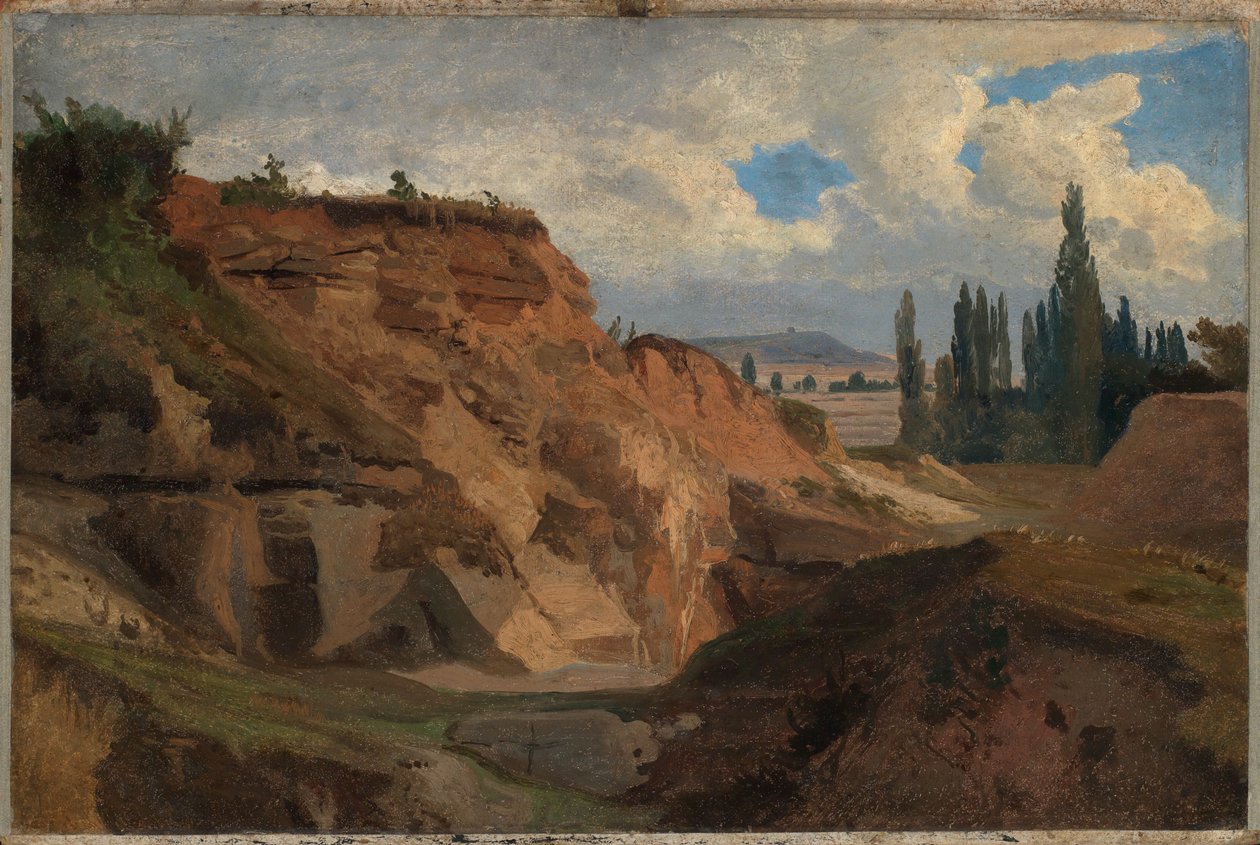 Kőfejtő Dél-Franciaországban alkotó: Johann Wilhelm Schirmer