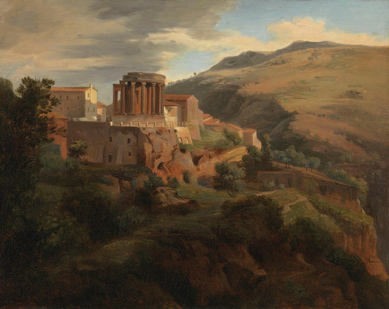 Tivoli és a Vesta-templom alkotó: Johann Wilhelm Schirmer