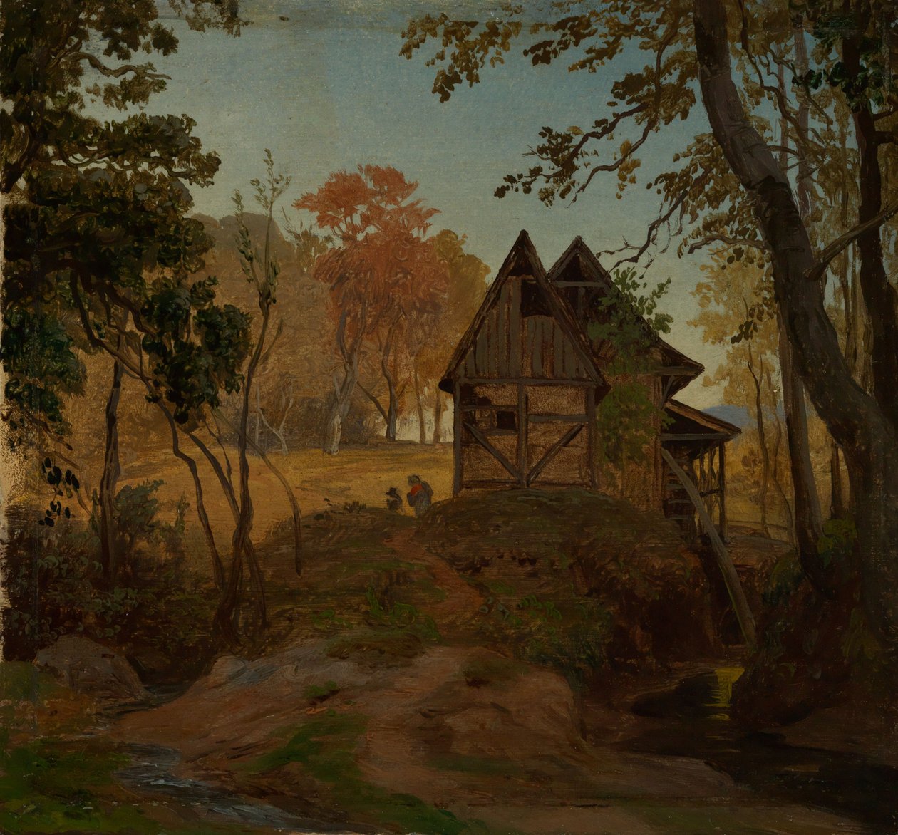 Vízimalom alkotó: Johann Wilhelm Schirmer