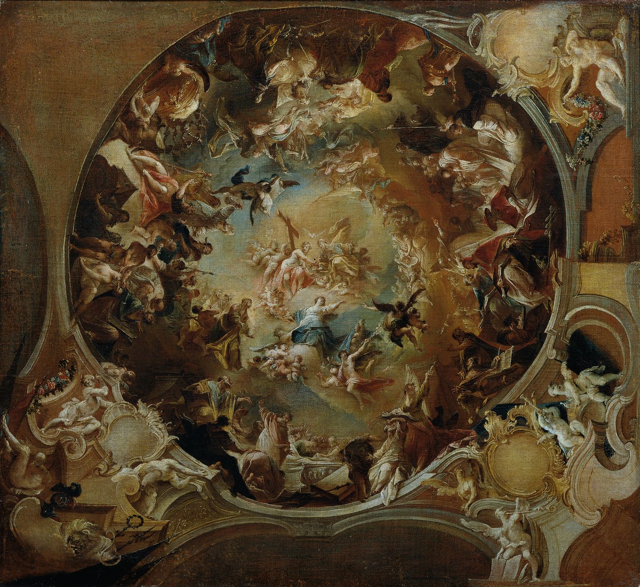 Mária mennybemenetele alkotó: Johann Wolfgang Baumgartner
