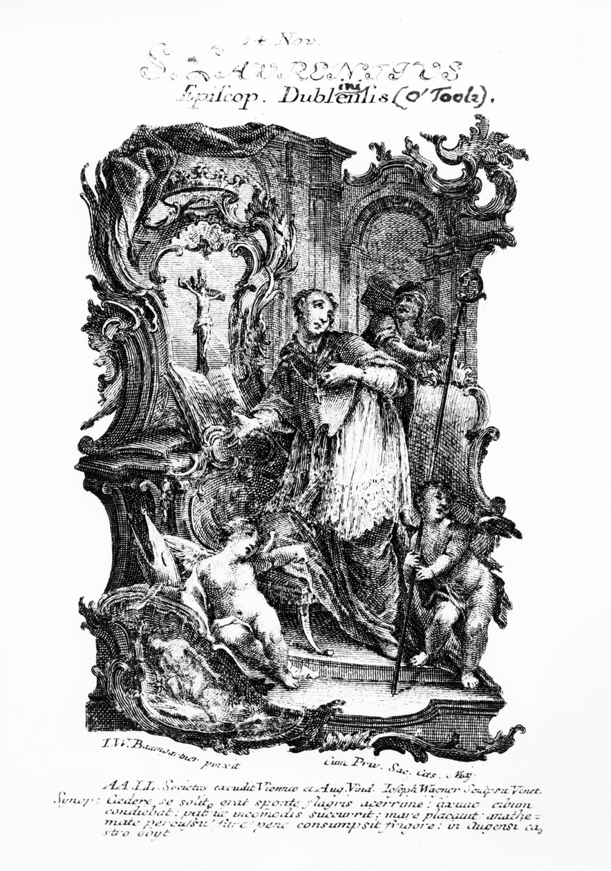 Szent Lőrinc, C18 közepe alkotó: Johann Wolfgang Baumgartner