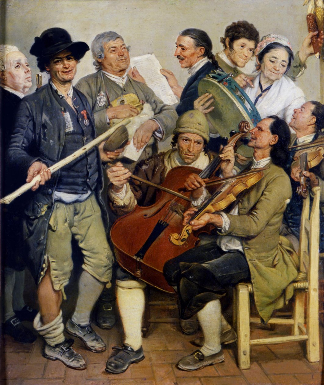 La Scartocciata zenészek, 1778 körül alkotó: Johann Zoffani