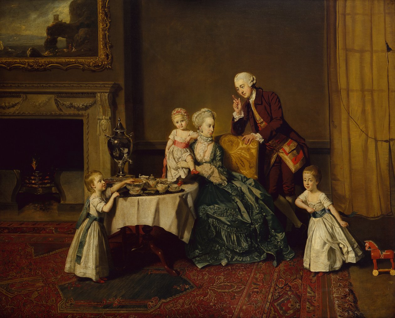 John 14. Lord Willoughby de Broke és családja csoportportréja alkotó: Johann Zoffany