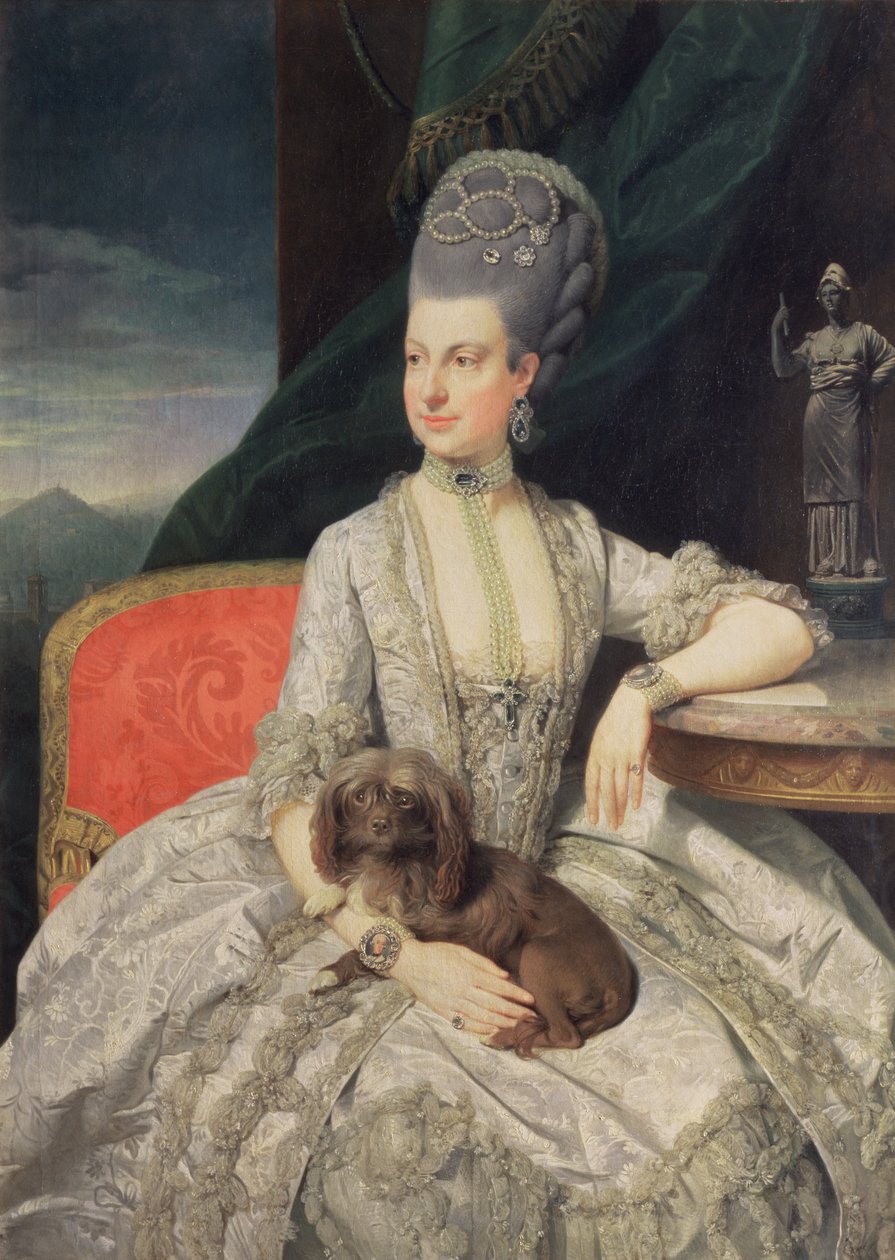 Maria Christine Habsburg-Lothringen főhercegnő (1742-98), Mária Terézia osztrák császárnő (1717-80) és I. Ferenc osztrák császár (1742-98) lánya alkotó: Johann Zoffany