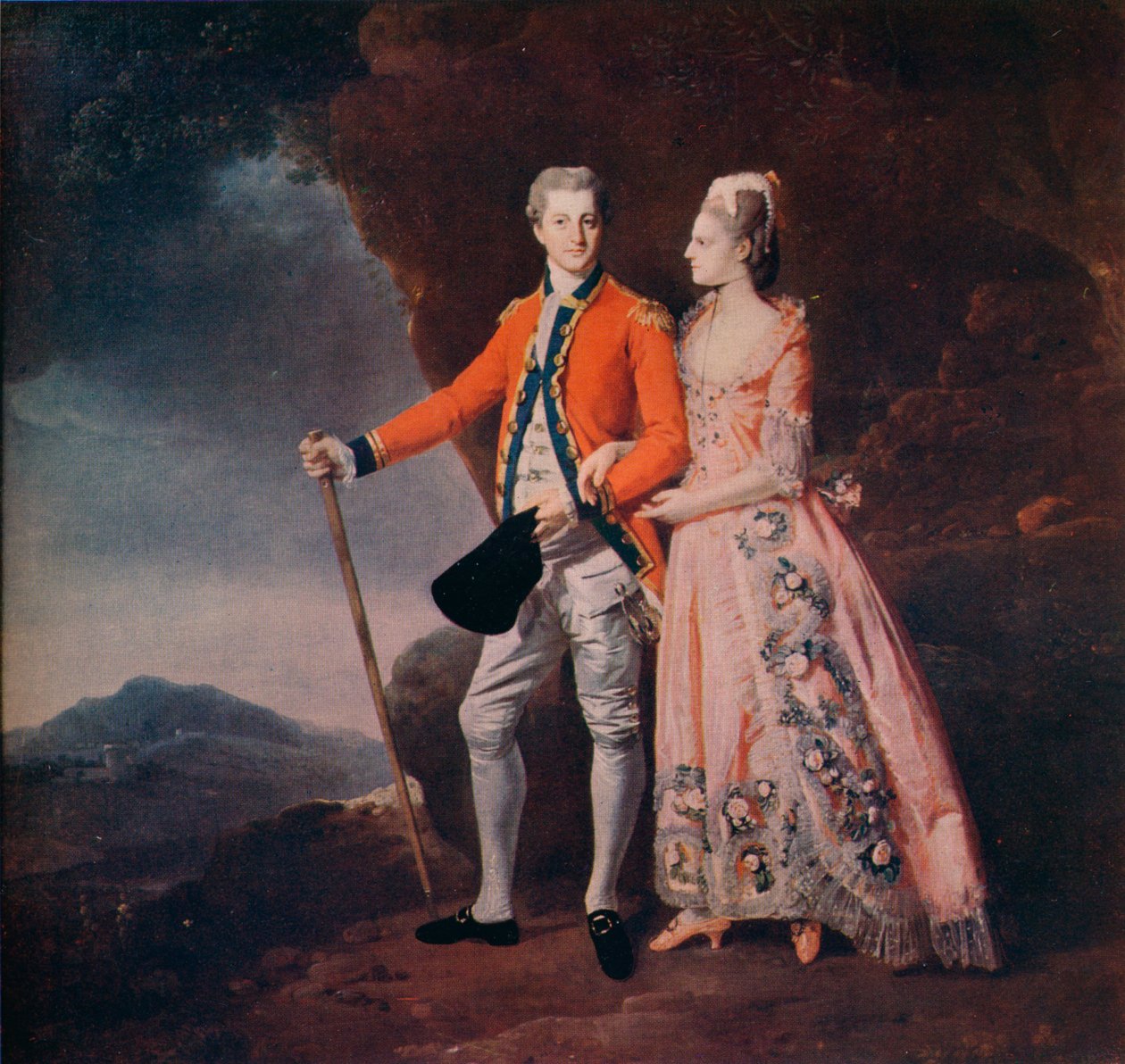Pár hegyi tájon, 1779 alkotó: Johan Joseph Zoffany