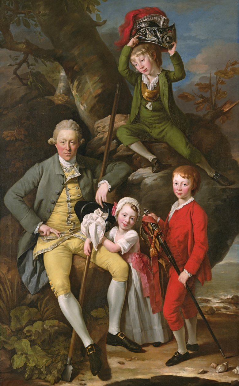 Henry Knight of Tythegston három gyermekével, 1770 körül (olaj, vászon) alkotó: Johann Zoffany