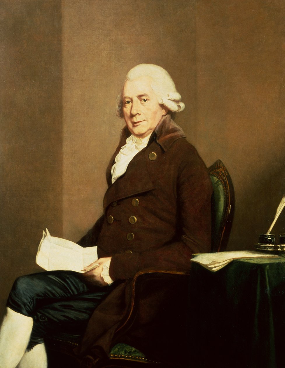 Egy ülő úriember, esetleg William Hunter portréja (olaj, vászon) alkotó: Johann Zoffany