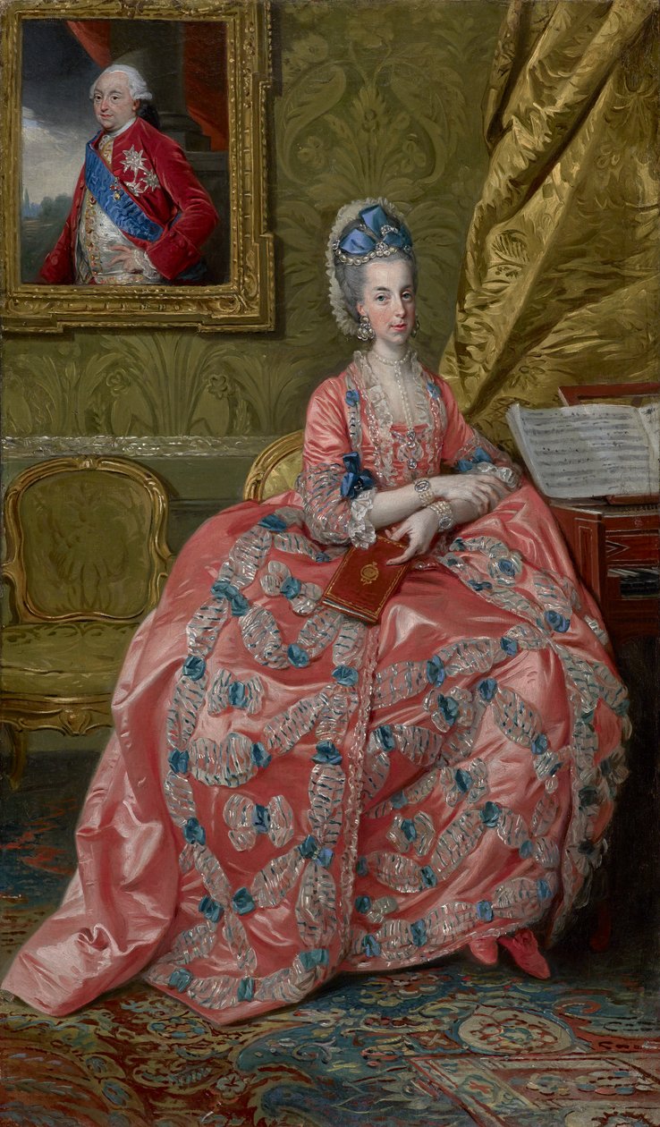 Maria Amalia osztrák főhercegnő, pármai hercegnő portréja, 1778 körül alkotó: Johan Joseph Zoffany