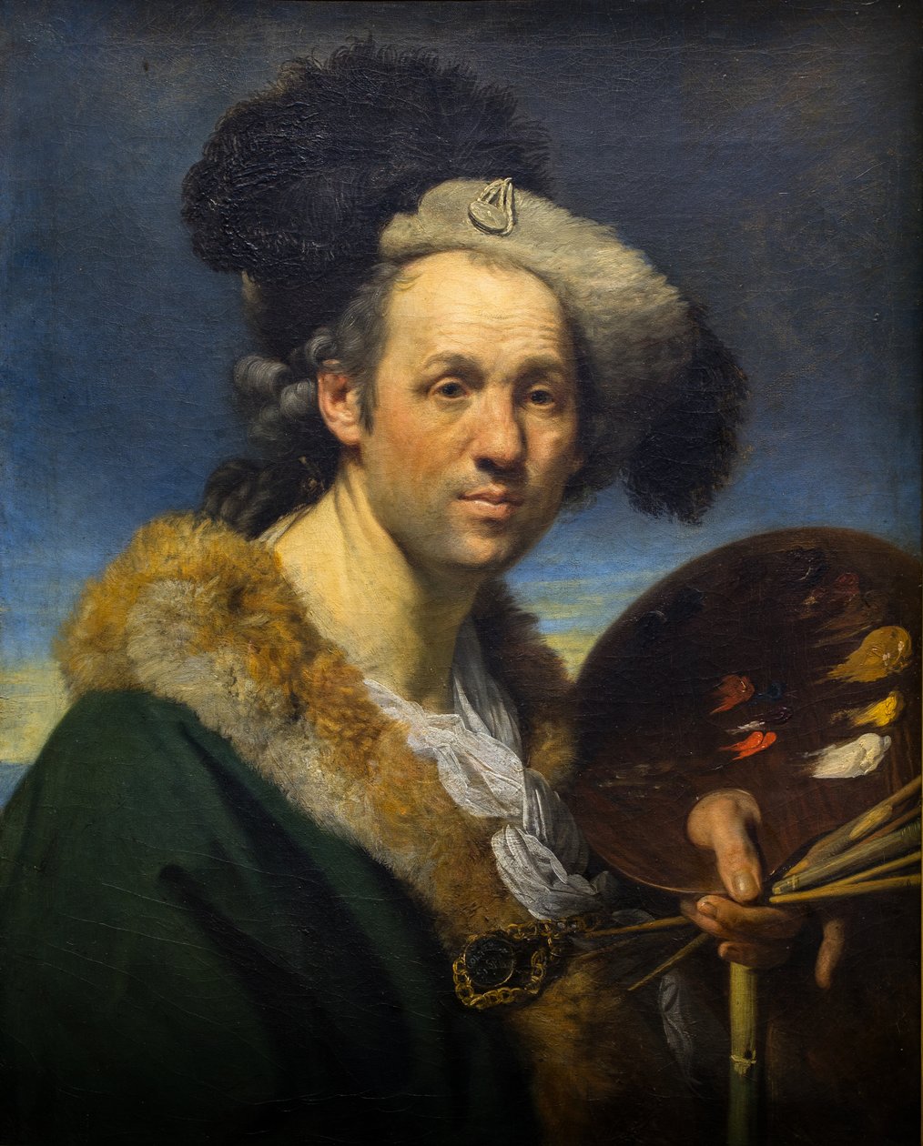 Önarckép palettával alkotó: Johann Zoffany