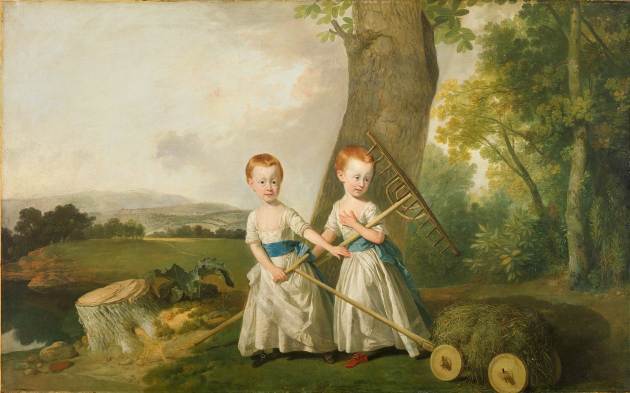 The Blunt Children, 1766-80 körül alkotó: Johan Joseph Zoffany