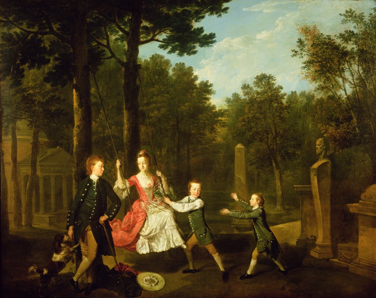 Devonshire 4. hercegének gyermekei (olaj, vászon) alkotó: Johann Zoffany