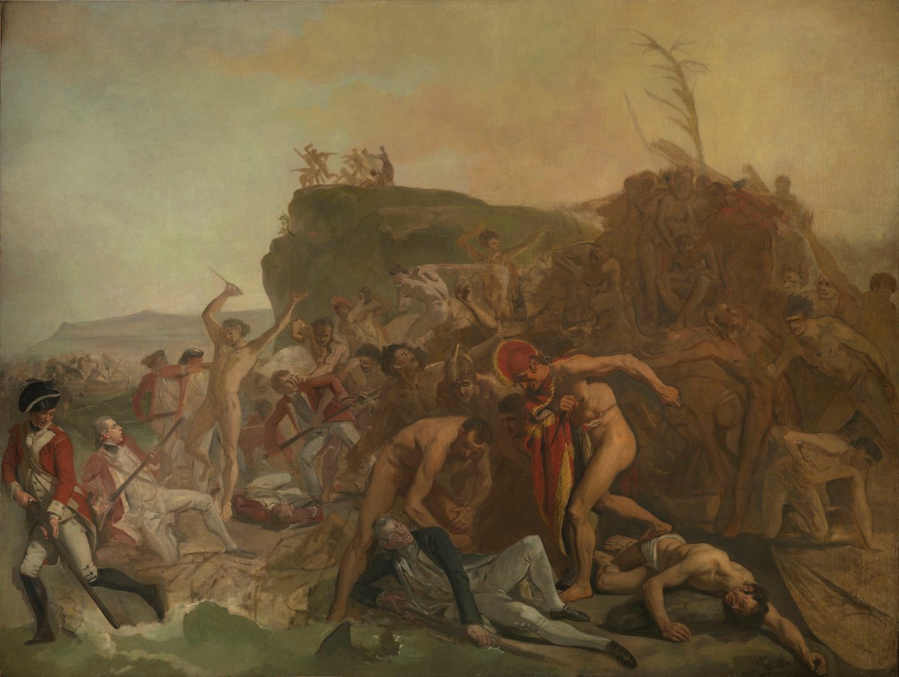 James Cook kapitány halála alkotó: Johann Zoffany