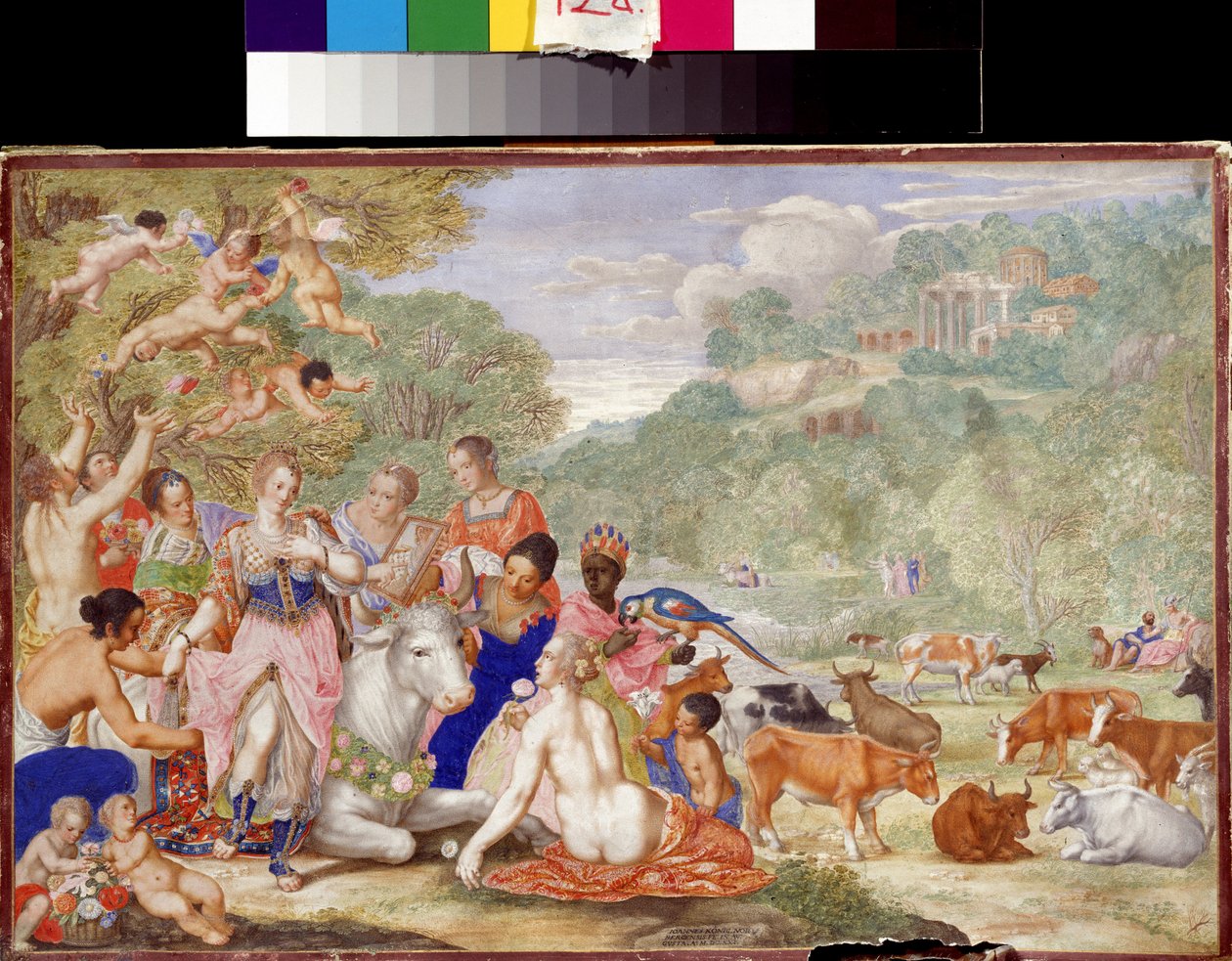 Európa elrablása. Európa megerőszakolása. Johannes Koenig festménye (1586-1632/1635) alkotó: Johann or Hans Konig