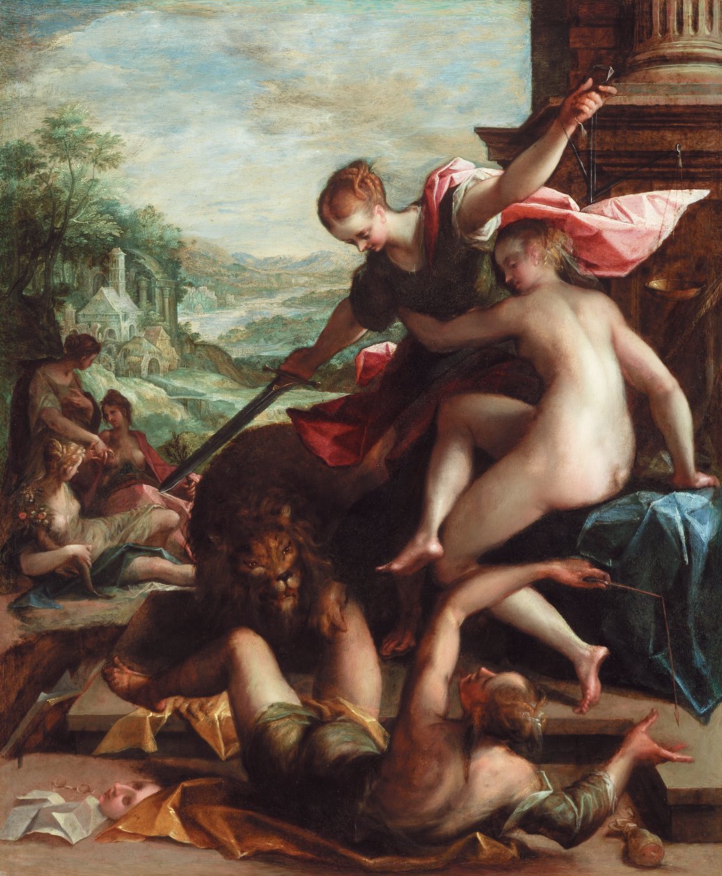 Az igazság diadala, 1598 körül (olaj, réz) alkotó: Johann or Hans von Aachen