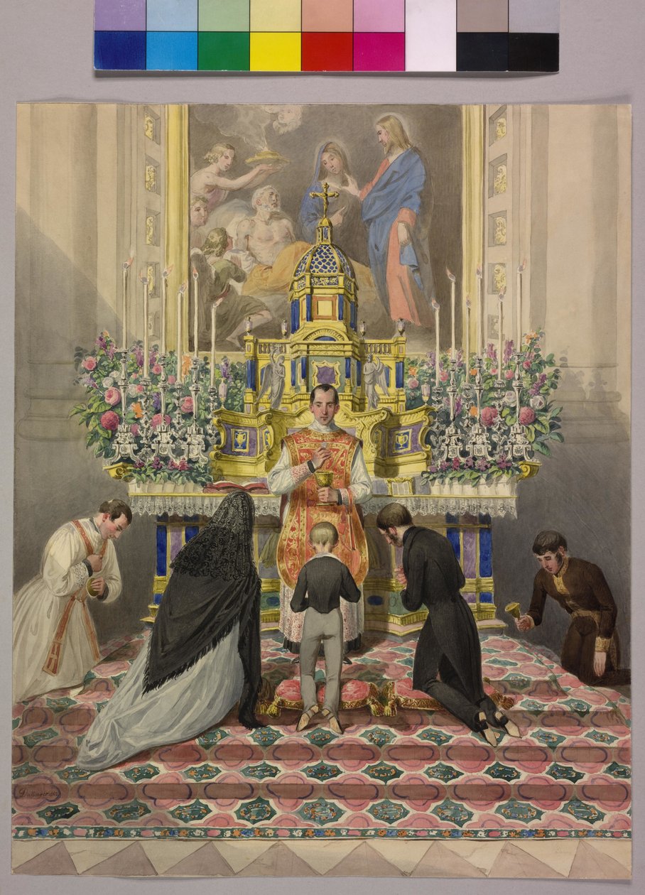 Elsőáldozás I. Ferenc József császár alkotó: Johann the Yngr. Dallinger von Dalling