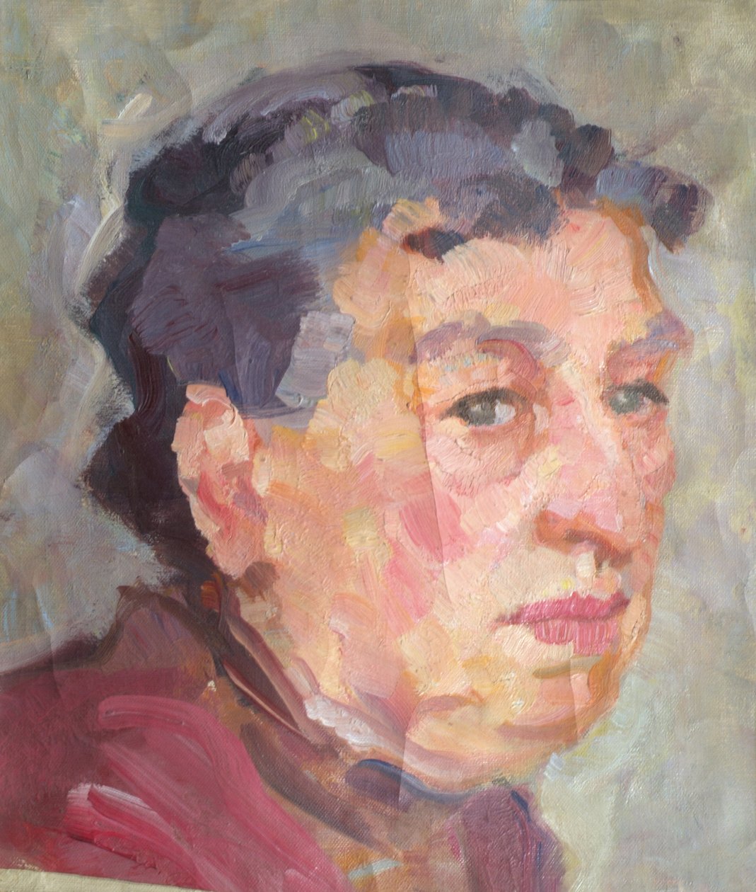 egy hölgy portréja alkotó: Johanna Kampmann Freund