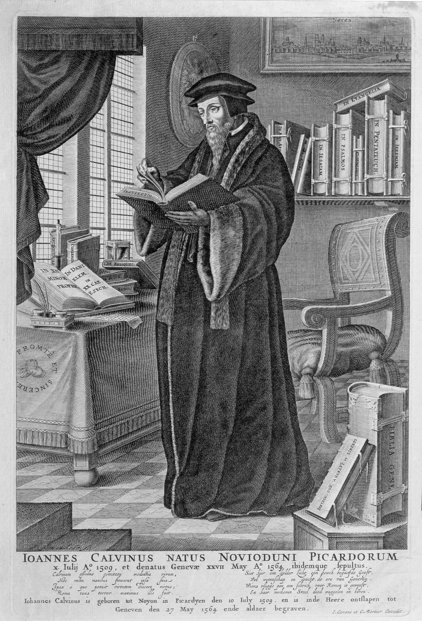 Kálvin János (1509-64) alkotó: Johannes and Mortier, Cornelis Covens