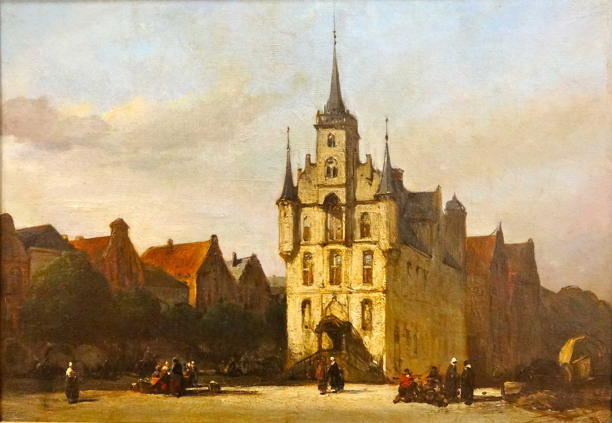 Gouda piaca alkotó: Johannes Bosboom