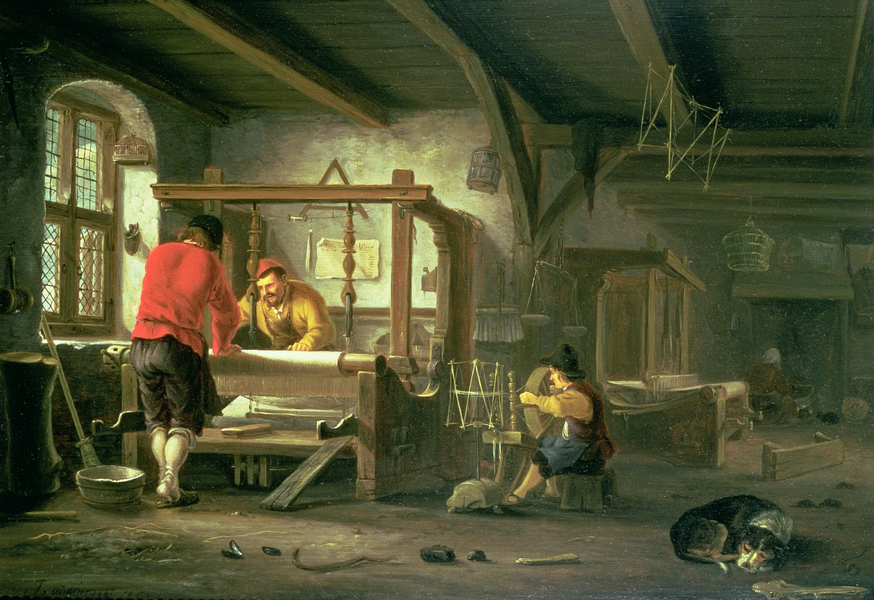 Takácsműhely alkotó: Johannes Dircksz van Oudenrogge