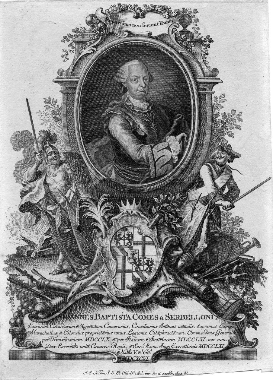 Johann Baptist Serbelloni (1696-1778) alkotó: Johannes Esaias Nilson