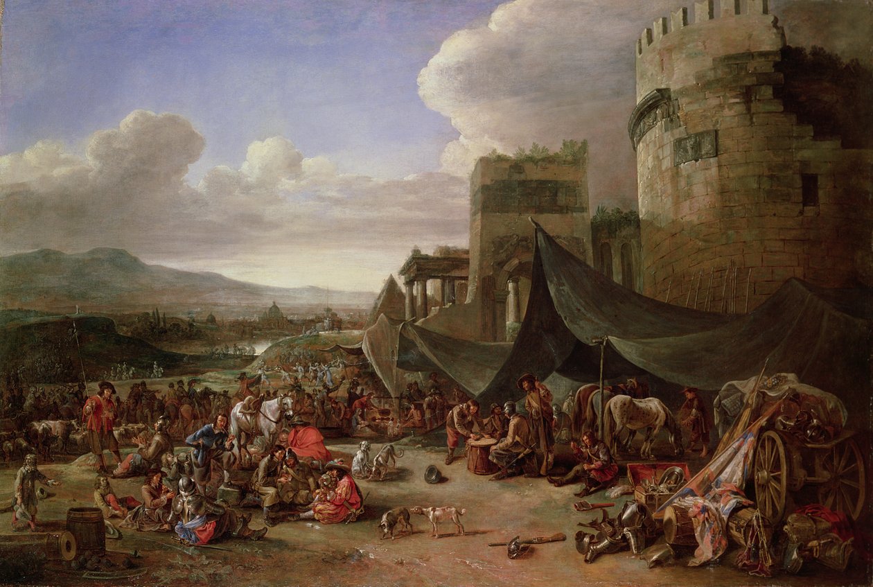 Róma kifosztása 1527-ben alkotó: Johannes Lingelbach