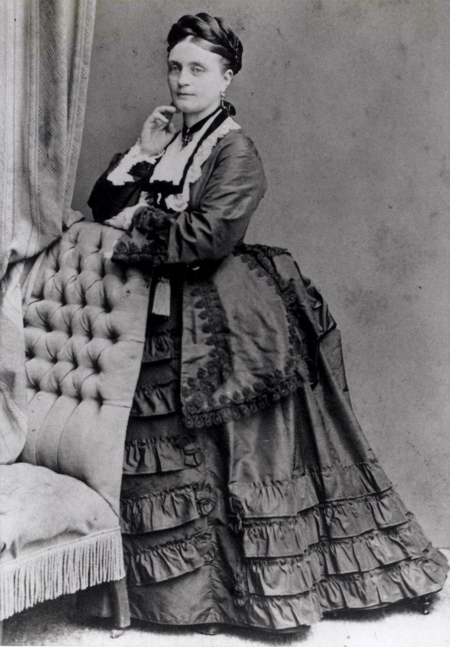 Clara Schumann portréja (bw fotó) alkotó: Johannes Lodewijk De Lavieter