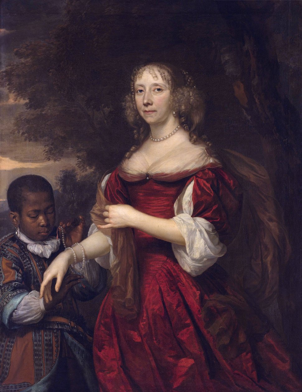 Margaretha van Raephorst (1625-1690) arcképe alkotó: Johannes Mytens